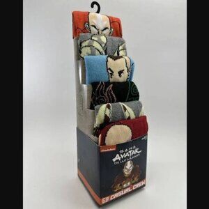 Avatar the Last Airbender 6-Pack Casual Crew Socks NWT